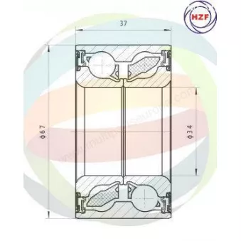 Roulement de roue avant ODM-MULTIPARTS OEM 9195608