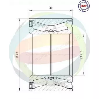 Roulement de roue arrière ODM-MULTIPARTS OEM 4321000QAB