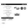STOPTECH 309.12600 - Jeu de 4 plaquettes de frein avant