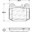 STOPTECH 308.08740 - Jeu de 4 plaquettes de frein