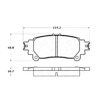 Jeu de 4 plaquettes de frein STOPTECH 308.13911