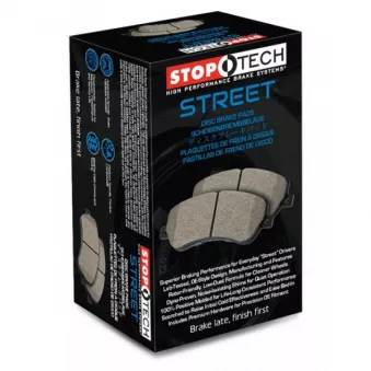 Jeu de 4 plaquettes de frein avant STOPTECH 308.16350