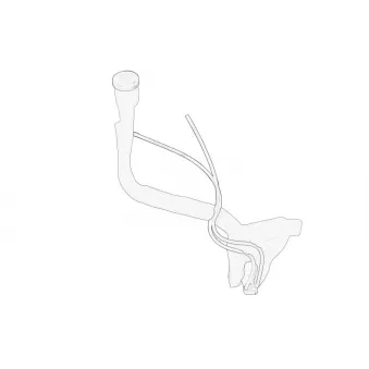 Réservoir d'eau de nettoyage, nettoyage des vitres OE 9801973680 pour CHRYSLER SEBRING 1.6 BlueHDi 100 - 99cv