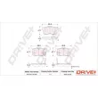 Jeu de 4 plaquettes de frein arrière Dr!ve+ [DP1010.10.0031]