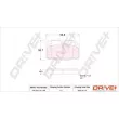 Dr!ve+ DP1010.10.1166 - Jeu de 4 plaquettes de frein avant