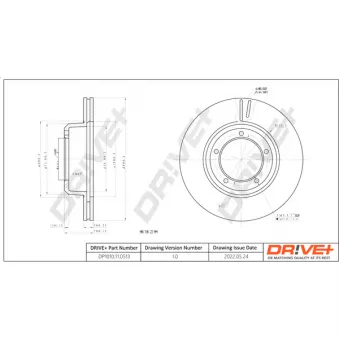 Dr!ve+ DP1010.11.0513 - Jeu de 2 disques de frein avant