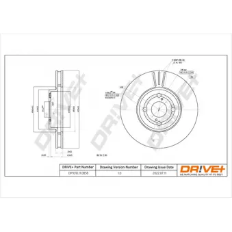 Jeu de 2 disques de frein avant Dr!ve+ OEM 4351202080