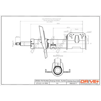 Jeu de 2 amortisseurs avant Dr!ve+ OEM 543020023R