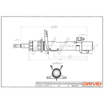 Jeu de 2 amortisseurs avant Dr!ve+ OEM 6R0413031BB
