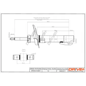 Jeu de 2 amortisseurs avant Dr!ve+ OEM 8200222461