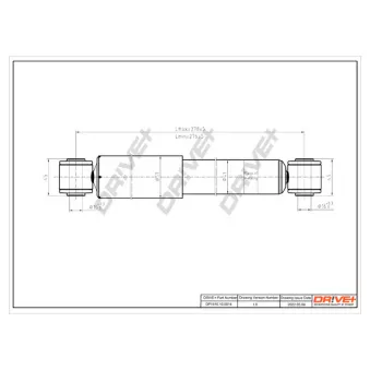 Jeu de 2 amortisseurs arrière Dr!ve+ OEM 5206WZ