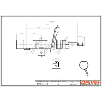 Amortisseur avant gauche Dr!ve+ OEM 5202NC