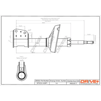 Jeu de 2 amortisseurs avant Dr!ve+ OEM 8200681119