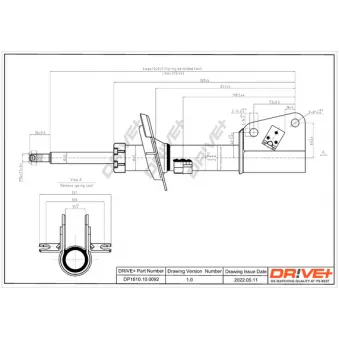 Jeu de 2 amortisseurs avant Dr!ve+ OEM 8200620378