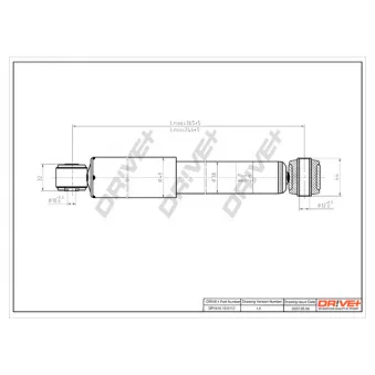 Jeu de 2 amortisseurs arrière Dr!ve+ OEM 50709082