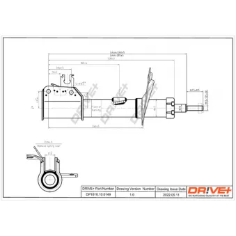 Amortisseur avant droit Dr!ve+ OEM 50703893