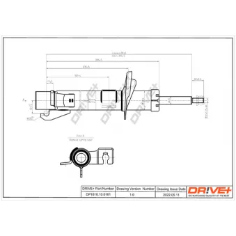 Amortisseur avant droit Dr!ve+ OEM 3M7118045DA