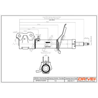 Amortisseur avant droit Dr!ve+ OEM 4060A174