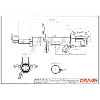 Amortisseur avant gauche Dr!ve+ OEM E43031KC2B