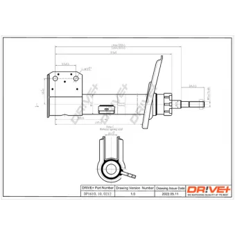 Amortisseur avant gauche Dr!ve+ OEM 9684024980