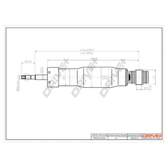 Jeu de 2 amortisseurs arrière Dr!ve+ OEM 5ND513049E