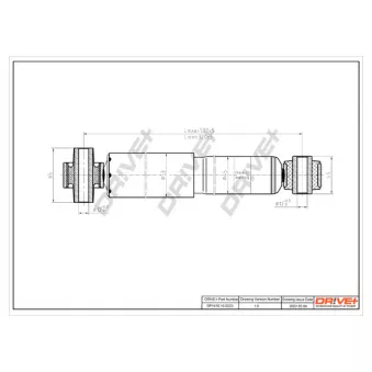Jeu de 2 amortisseurs arrière Dr!ve+ OEM E6B10JG01A