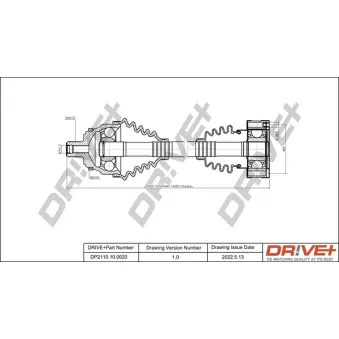 Dr!ve+ DP2110.10.0020 - Arbre de transmission