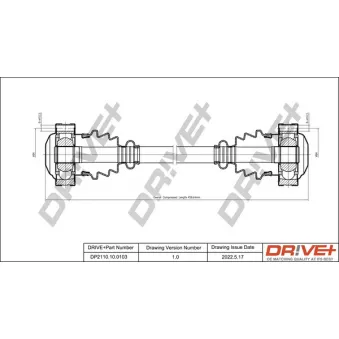 Arbre de transmission Dr!ve+ OEM 33211225729