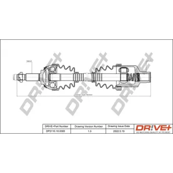 Dr!ve+ DP2110.10.0300 - Arbre de transmission