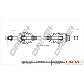 Arbre de transmission Dr!ve+ DP2110.10.0319