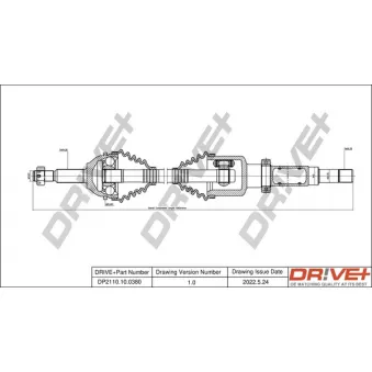Arbre de transmission Dr!ve+ OEM 3C113B436BC