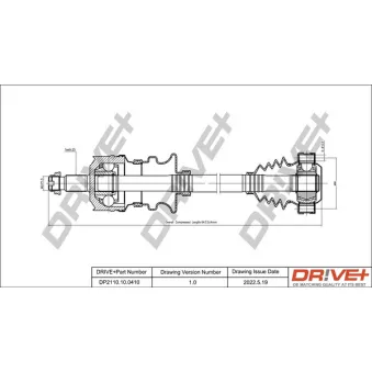 Dr!ve+ DP2110.10.0410 - Arbre de transmission
