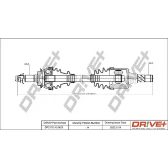 Dr!ve+ DP2110.10.0423 - Arbre de transmission