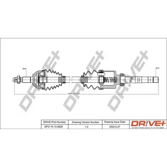 Dr!ve+ DP2110.10.0626 - Arbre de transmission