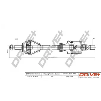 Arbre de transmission Dr!ve+ OEM 7711135956