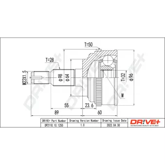 Embout de cardan avant (kit de réparation) Dr!ve+ OEM 44011SX1951