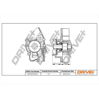 Pompe à eau, refroidissement du moteur Dr!ve+ OEM 120167