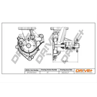 Pompe à eau, refroidissement du moteur Dr!ve+ OEM md974999