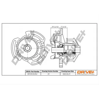 Pompe à eau, refroidissement du moteur Dr!ve+ DP2310.10.052