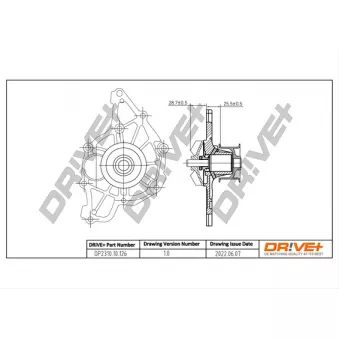 Pompe à eau, refroidissement du moteur Dr!ve+ DP2310.10.126