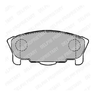 Jeu de 4 plaquettes de frein avant DELPHI OEM 0449187226000