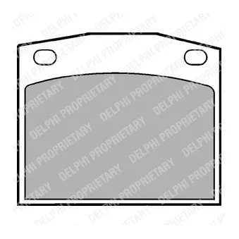 Jeu de 4 plaquettes de frein avant DELPHI OEM 45022659010