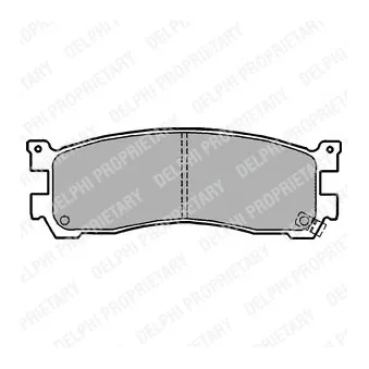 Jeu de 4 plaquettes de frein arrière DELPHI LP1190