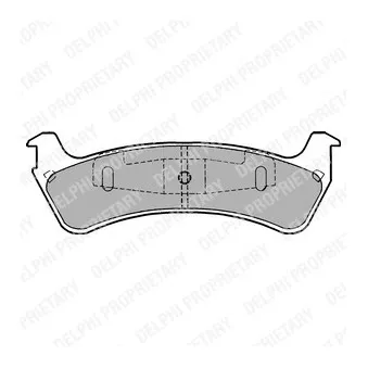 Jeu de 4 plaquettes de frein avant DELPHI LP1283