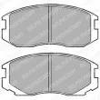 Jeu de 4 plaquettes de frein avant DELPHI [LP1594]