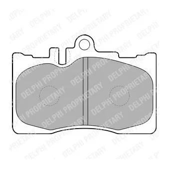 Jeu de 4 plaquettes de frein avant DELPHI OEM 0446550180