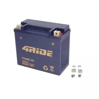 batterie 4 RIDE YTX20HL-BS 4RIDE GEL pour HARLEY-DAVIDSON DYNA 1340 Dyna Super Glide - 50cv