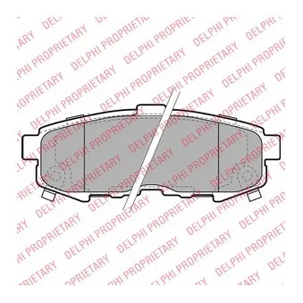 Jeu de 4 plaquettes de frein arrière DELPHI OEM LEY42643Z