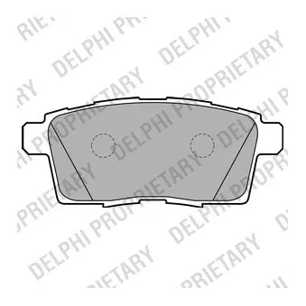DELPHI LP2052 - Jeu de 4 plaquettes de frein arrière