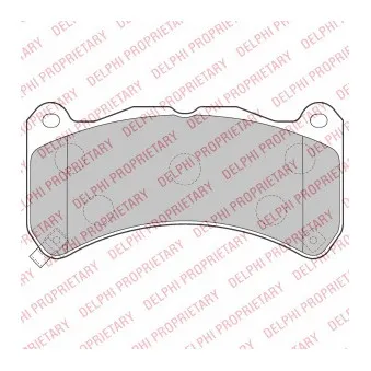 DELPHI LP2211 - Jeu de 4 plaquettes de frein avant